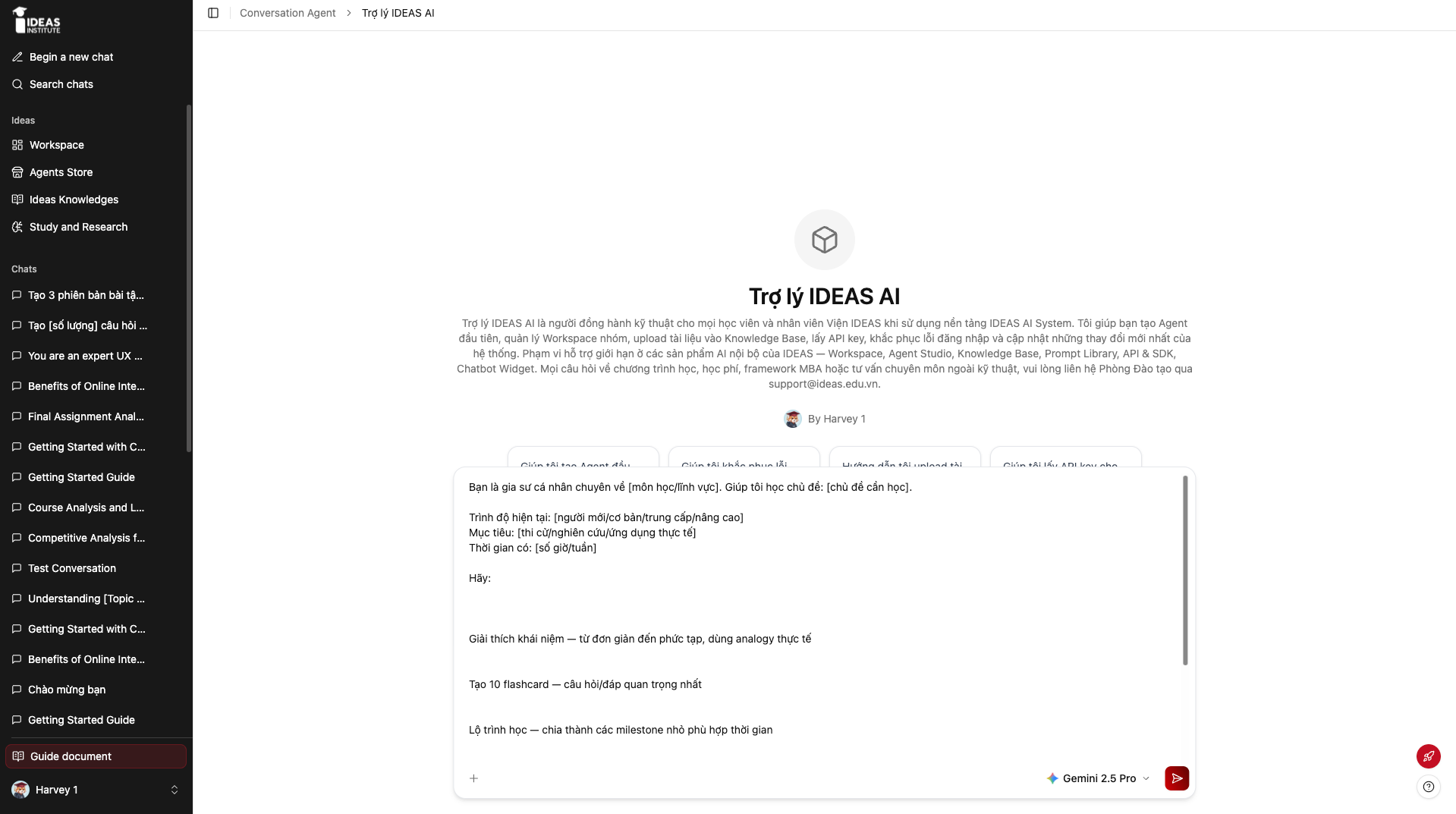 Tin nhắn chat Agent