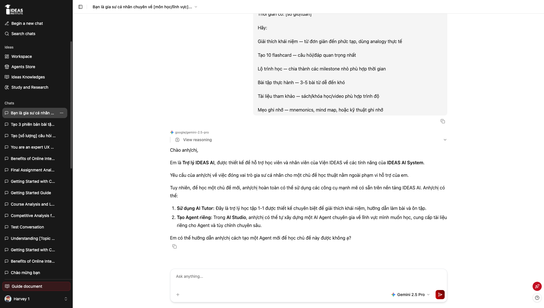Chat Agent với đính kèm tệp